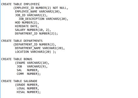 Image result for Oracle SQL Example Queries