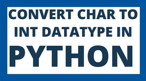 Image result for Convert Int to Char Python