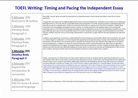 Image result for TOEFL Writing Sample