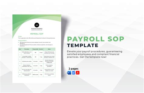 Image result for Payroll Process SOP Sample