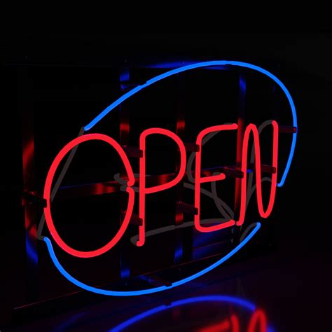 Image result for Blue Neon Open Sign