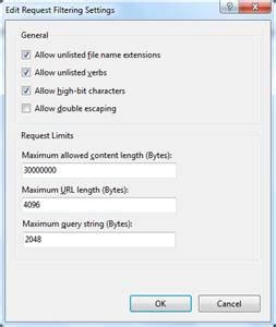IIS Request Filtering に対する画像結果