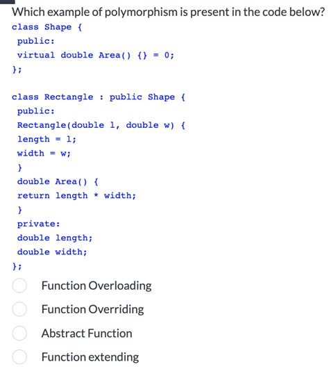Polymorphism Virtual Example に対する画像結果
