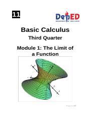 Image result for Basic Calculus Quarter 4 Module 1