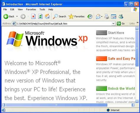 Toradh íomhá ar Windows XP Internet Nostalgia