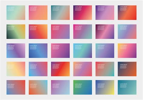 Gradient Color Card UI に対する画像結果