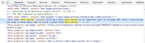 Search Engine Meta Description に対する画像結果