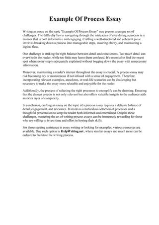 Process Essay Sample Writing に対する画像結果