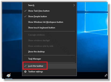 Image result for How to Find Unlock Taskbar
