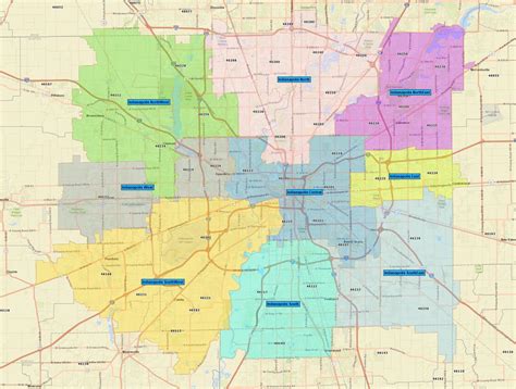Image result for Zip Code Map Indianapolis Area