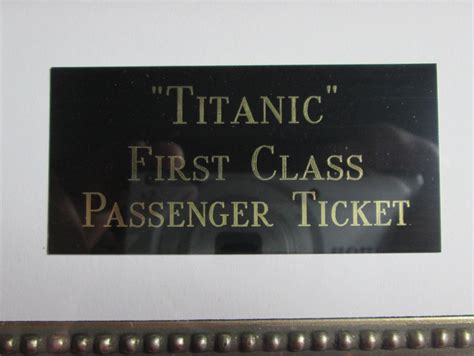 Image result for Titanic First Class Ticket Poster