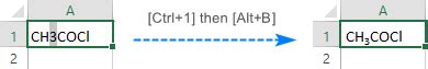 Superscript and Subscript Shortcut Key in Excel に対する画像結果