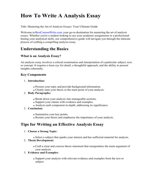 Toradh íomhá ar Analysis Writing