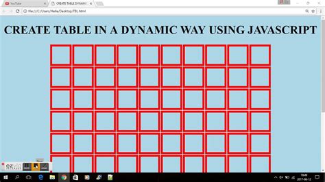 Image result for Dynamic Table Creation in HTML