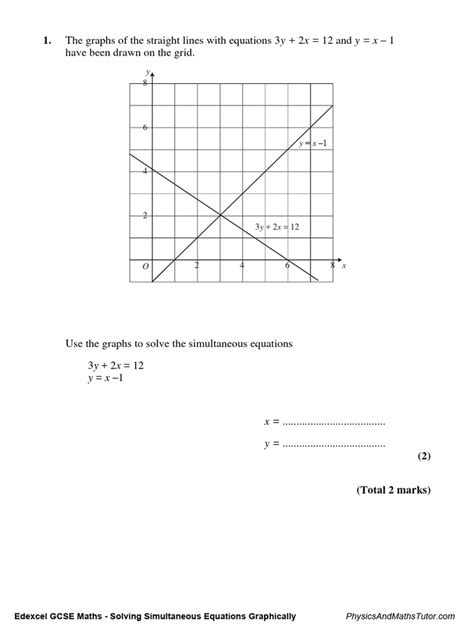 Image result for Simultaneous Equations Word Problems Graphically
