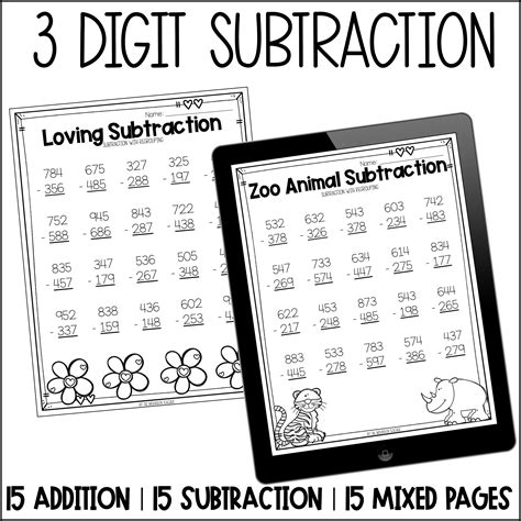 Toradh íomhá ar Subtraction Fishing Worksheet