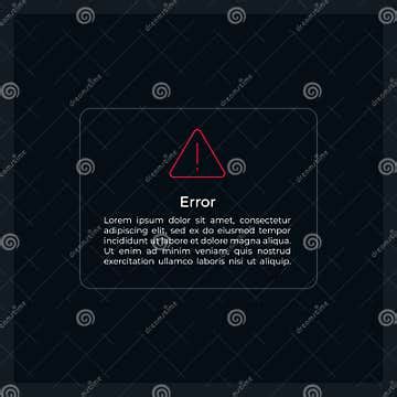 Image result for User Error Warning Message Example