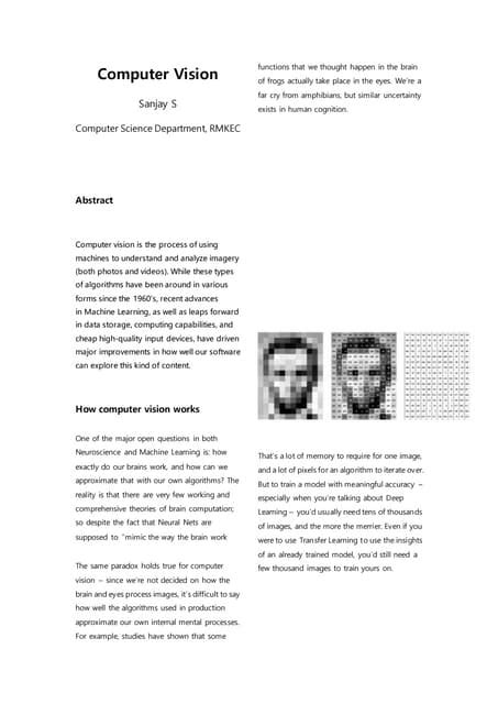 Image result for Computer Vision Paper Red Colored Title