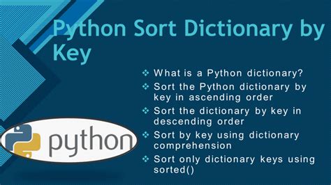 Image result for Sort Python Dictionary