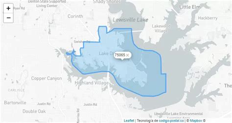 Image result for Zip Code Map 75065
