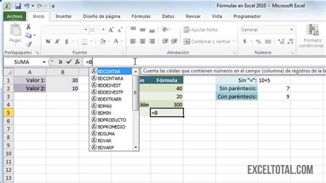 Crear Formulas En Excel に対する画像結果