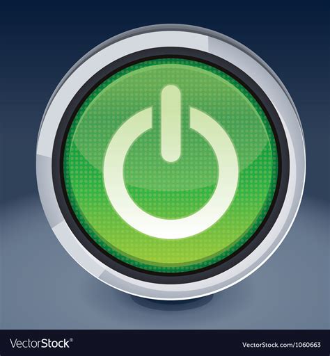 Power button - abstract design element Royalty Free Vector