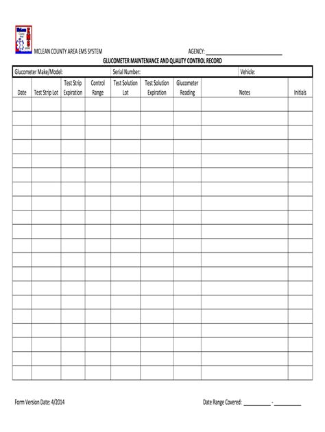 Image result for Glucose Monitor Calibration Form