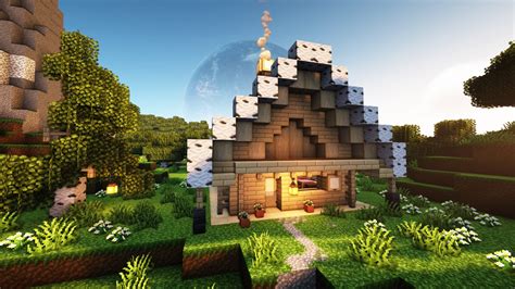 How to build a Birch wood House Minecraft Map