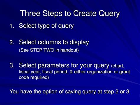 Steps to Create Query に対する画像結果