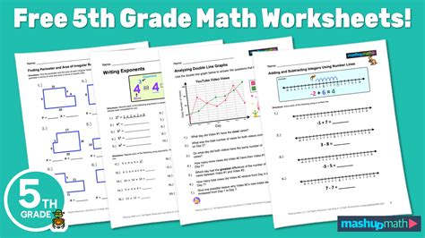 Image result for Math Print Sheets Free 5th Grade
