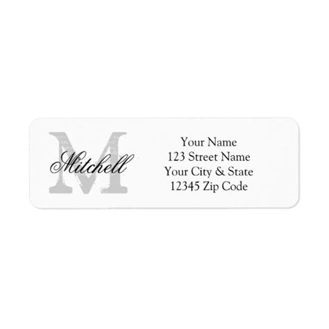Image result for Monogram Address Labels