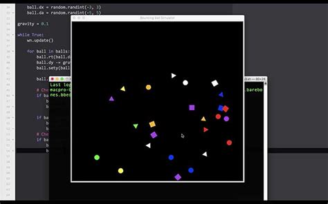How to Make Two Balls Collide in Python に対する画像結果