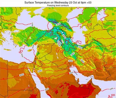 Image result for Syria Temperature Chart