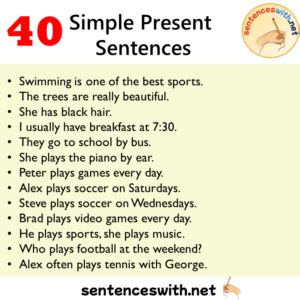Image result for Simple Present Tense Sentence Pattern