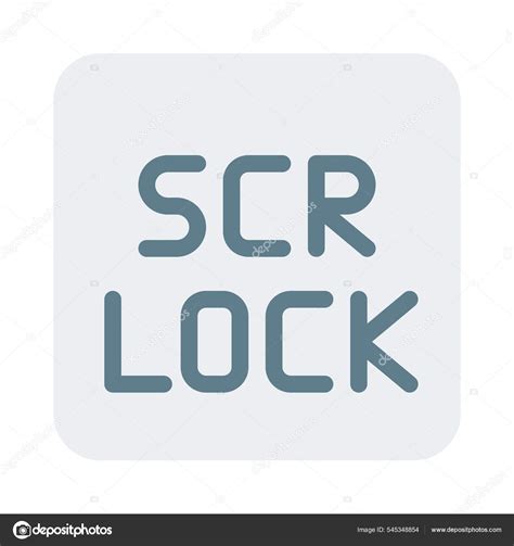 Scroll Lock Key Function Computer Keyboard Layout Stock Vector Image by ...