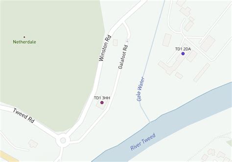 Image result for TD Postcode Map