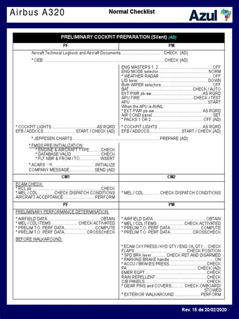 Image result for Jar Design A320 Checklist