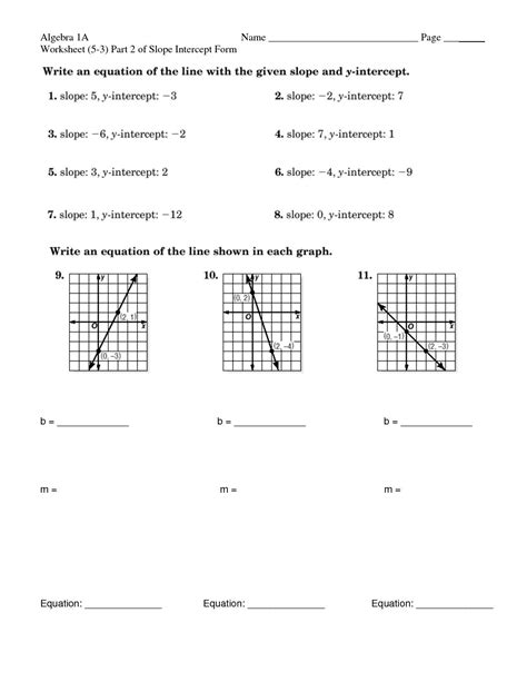 9th Grade Math Slope Worksheets に対する画像結果