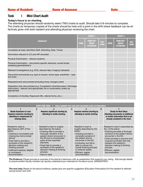 Mini Chart Audit Template - Fill Out, Sign Online and Download PDF ...