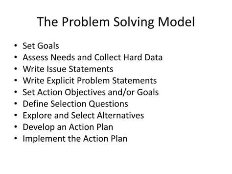 Image result for Working Model On Problem Solving