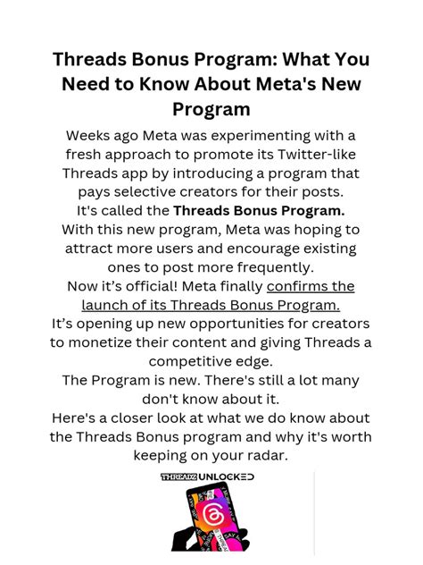 Threads Bonus Program に対する画像結果