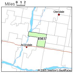 Image result for 85037 Zip Code Map