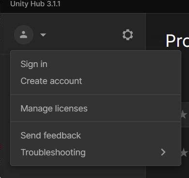 Image result for Unity Hub Sign Up
