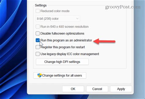 Toradh íomhá ar How to Set a Program to Run in Admin Automatically