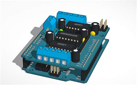 Freenove Arduino Uno with Arduino Motor Shield STL に対する画像結果