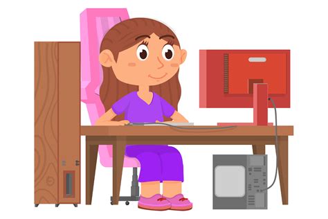 Image result for Computer Girl Cartoon