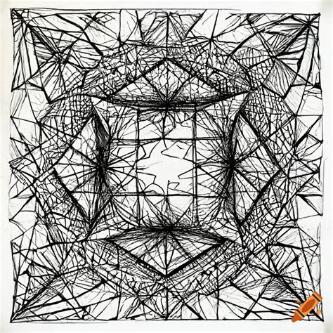 Toradh íomhá ar Geometric Structure Drawing