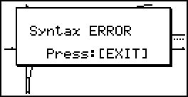 Image result for Syntax Error Casio