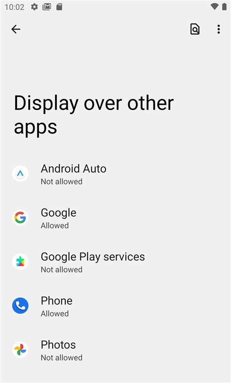 Image result for Setting Overlay Android