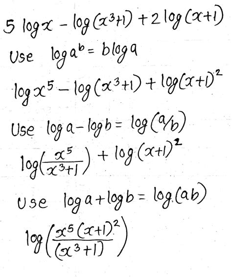 תוצאת תמונה עבור Using Properties of Logarithms Answer Key